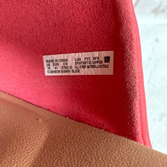 Reef Cushion Sunny Coral Slide Sandals Women’s Size 10 - Picture 9 of 10